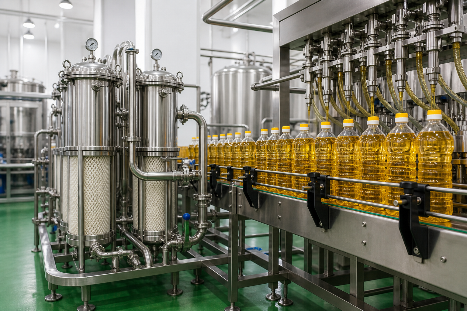 Filtration and bottling machinery